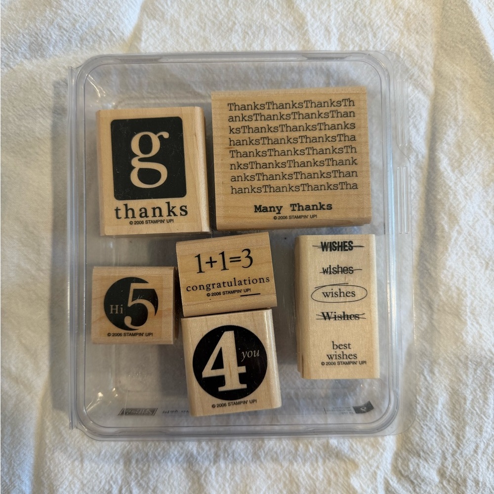 Stampin' Up! Play on Words Wooden Stamp Set